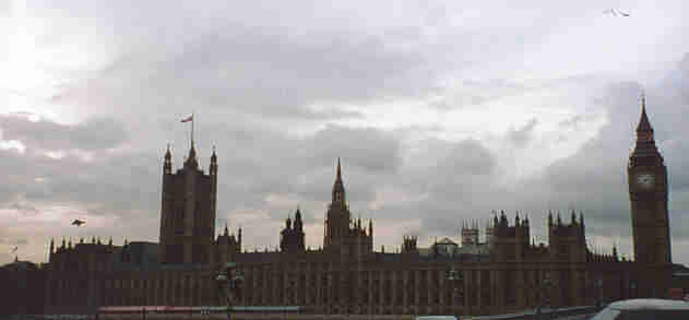 parlamentsbygningen i London